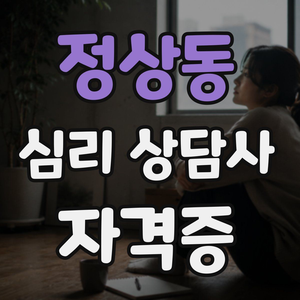 정상동 심리 상담사 자격증