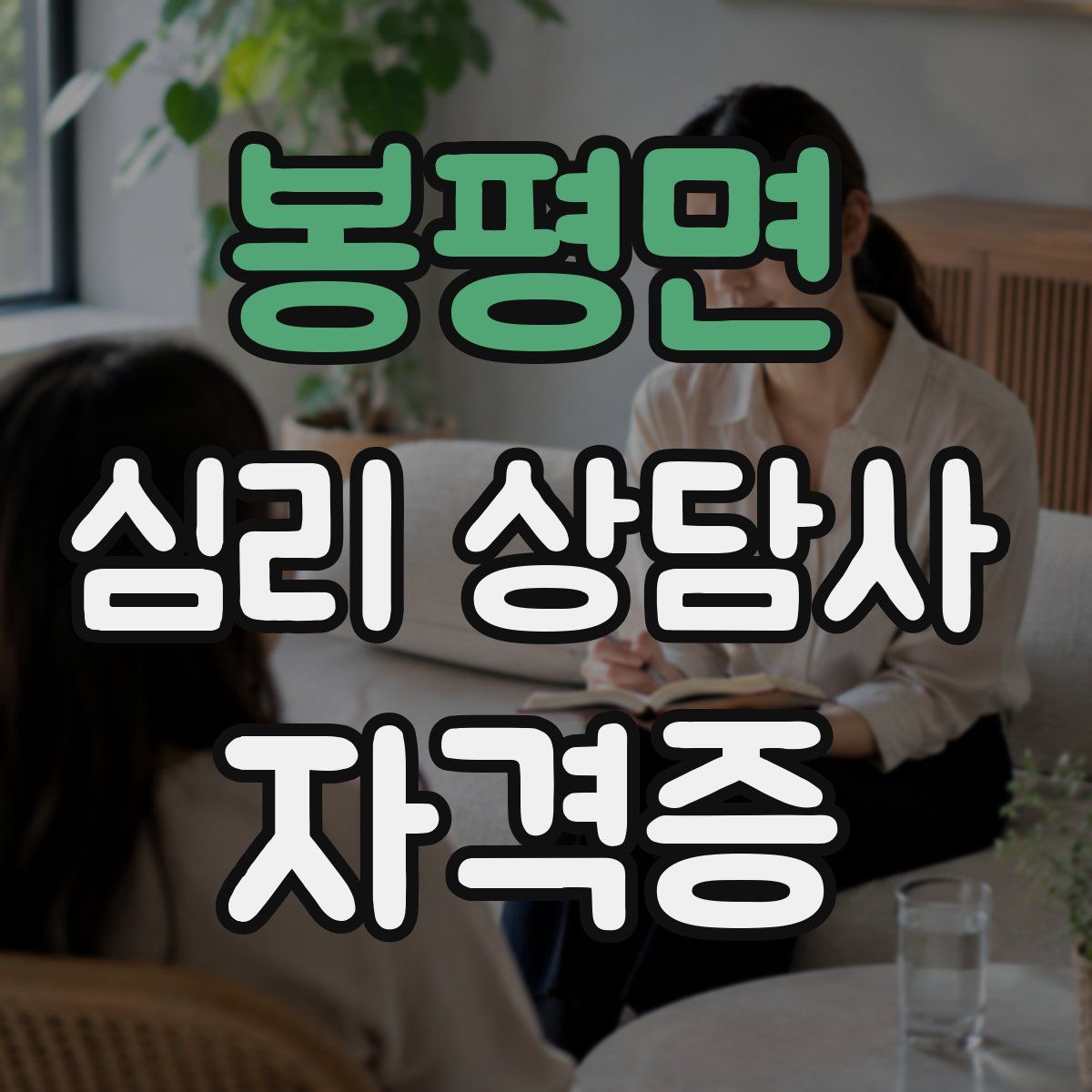 봉평면 심리 상담사 자격증