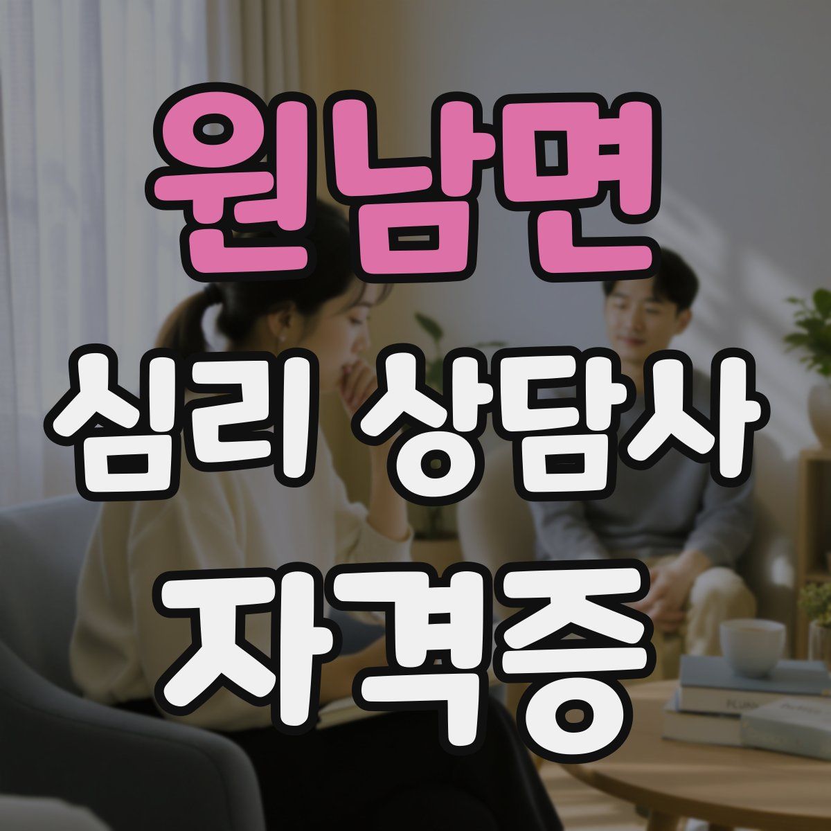 원남면 심리 상담사 자격증
