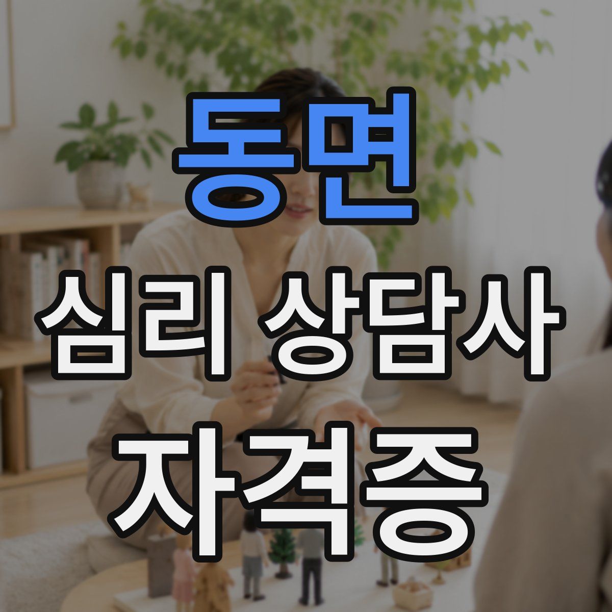 동면 심리 상담사 자격증