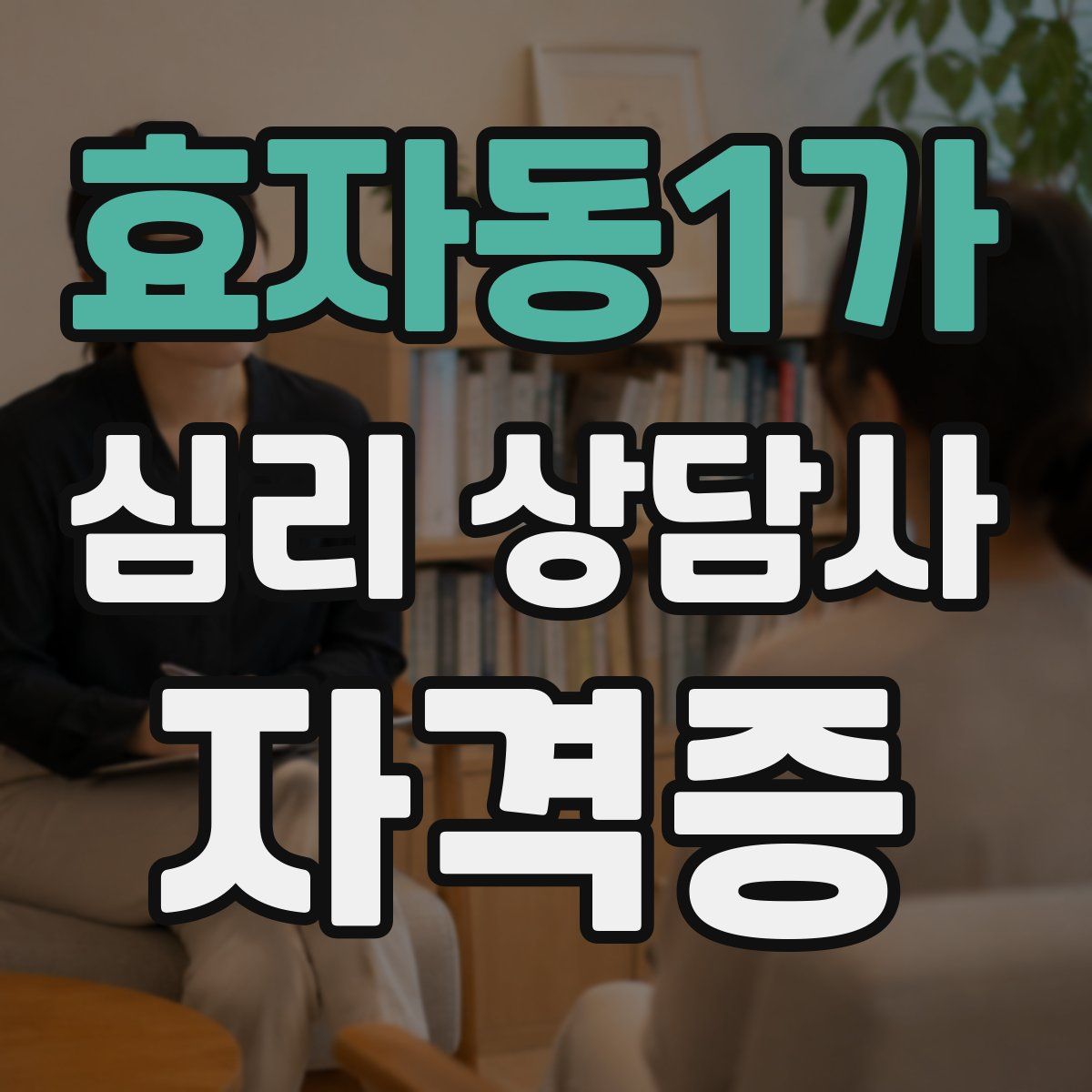 효자동1가 심리 상담사 자격증