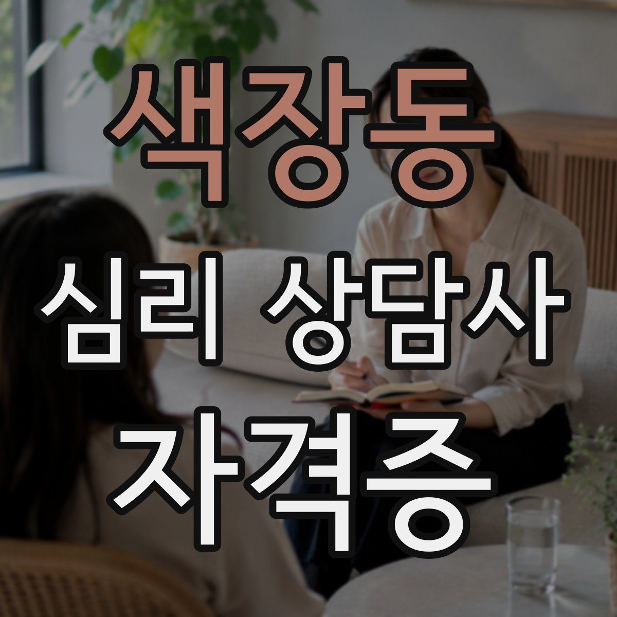 색장동 심리 상담사 자격증