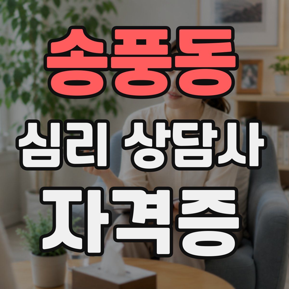 송풍동 심리 상담사 자격증