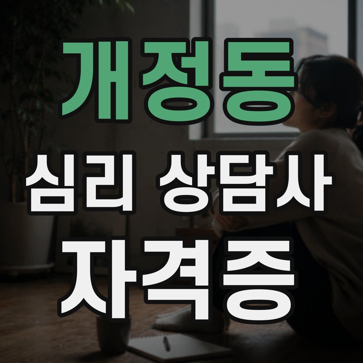 개정동 심리 상담사 자격증