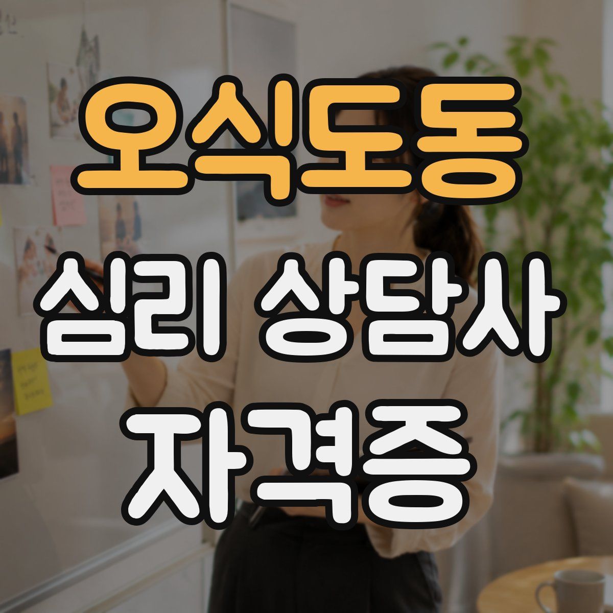 오식도동 심리 상담사 자격증