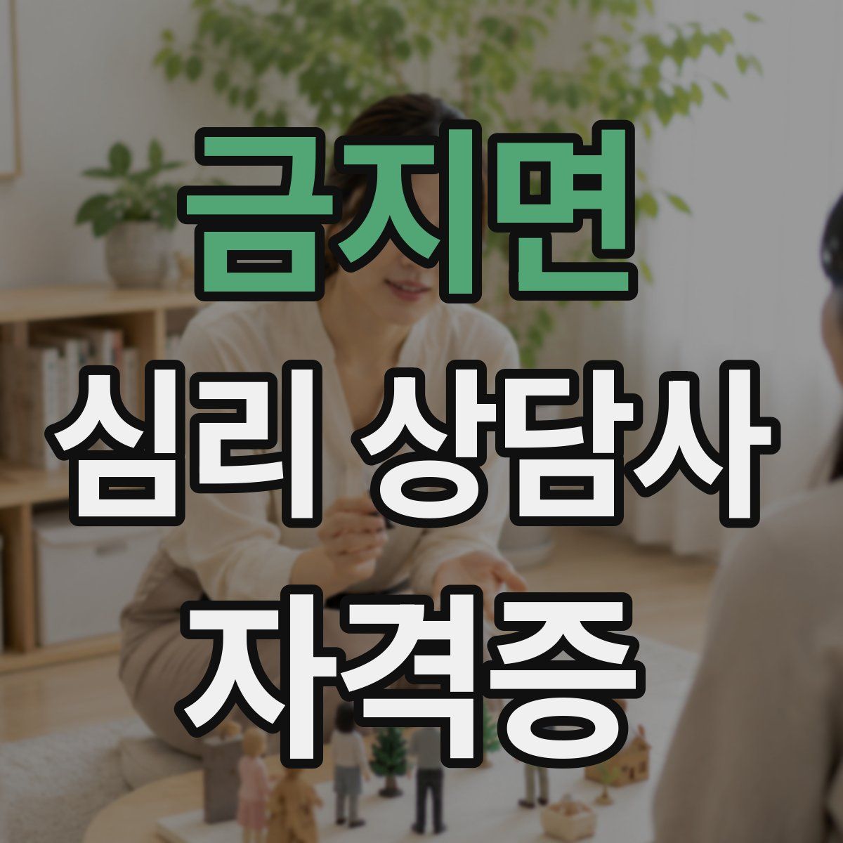 금지면 심리 상담사 자격증