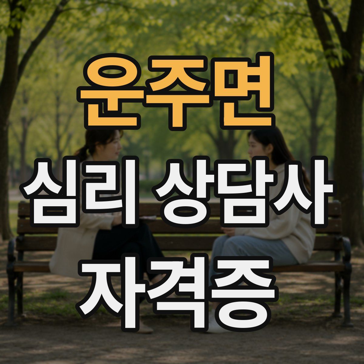 운주면 심리 상담사 자격증