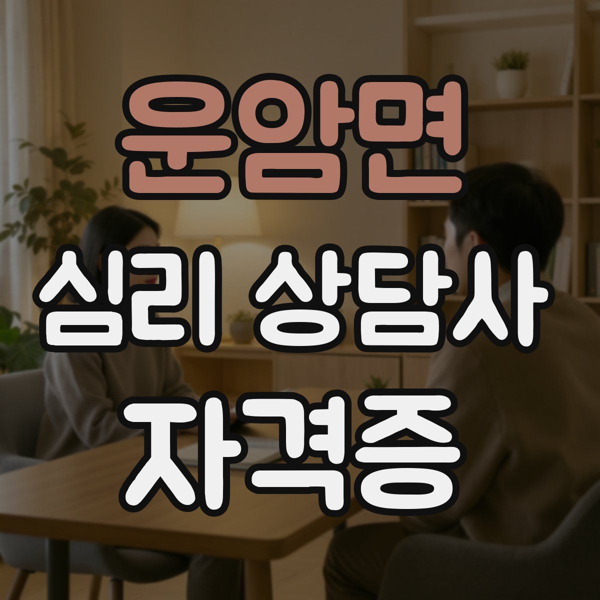운암면 심리 상담사 자격증
