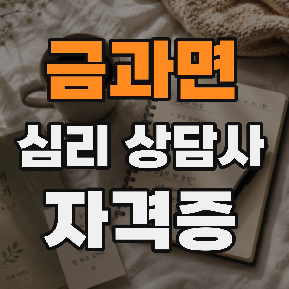금과면 심리 상담사 자격증