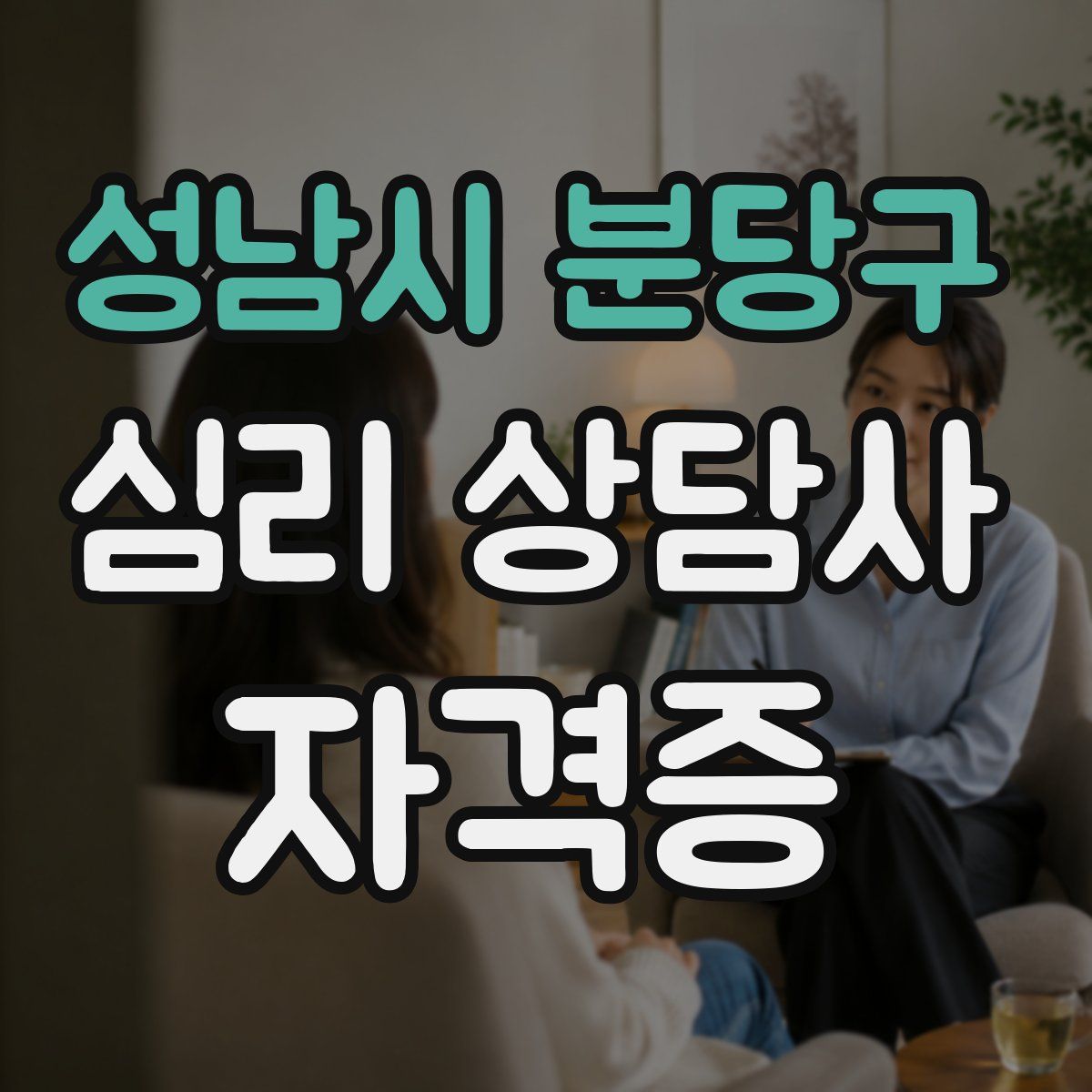 성남시 분당구 심리 상담사 자격증