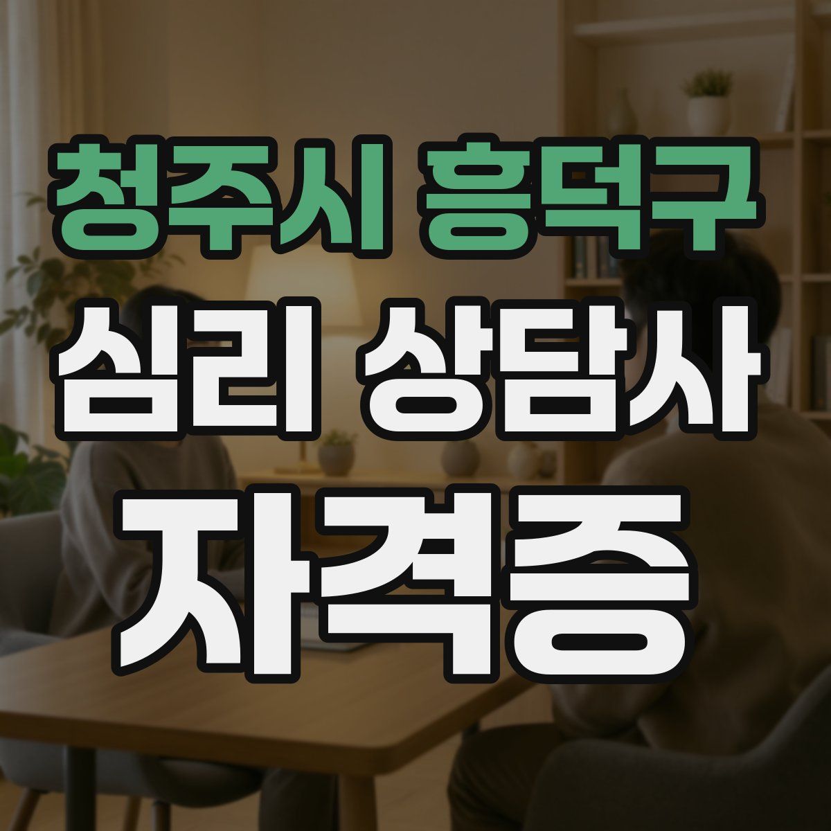 청주시 흥덕구 심리 상담사 자격증