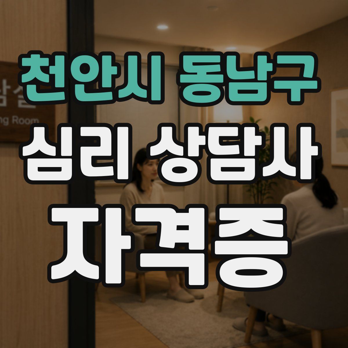 천안시 동남구 심리 상담사 자격증