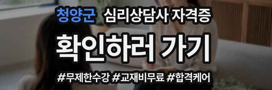 청양군 심리 상담사 자격증