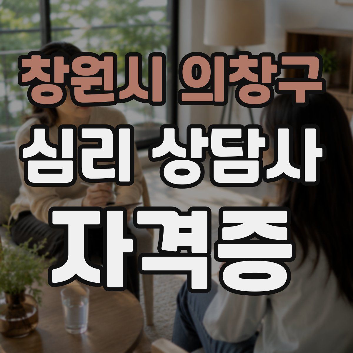 창원시 의창구 심리 상담사 자격증