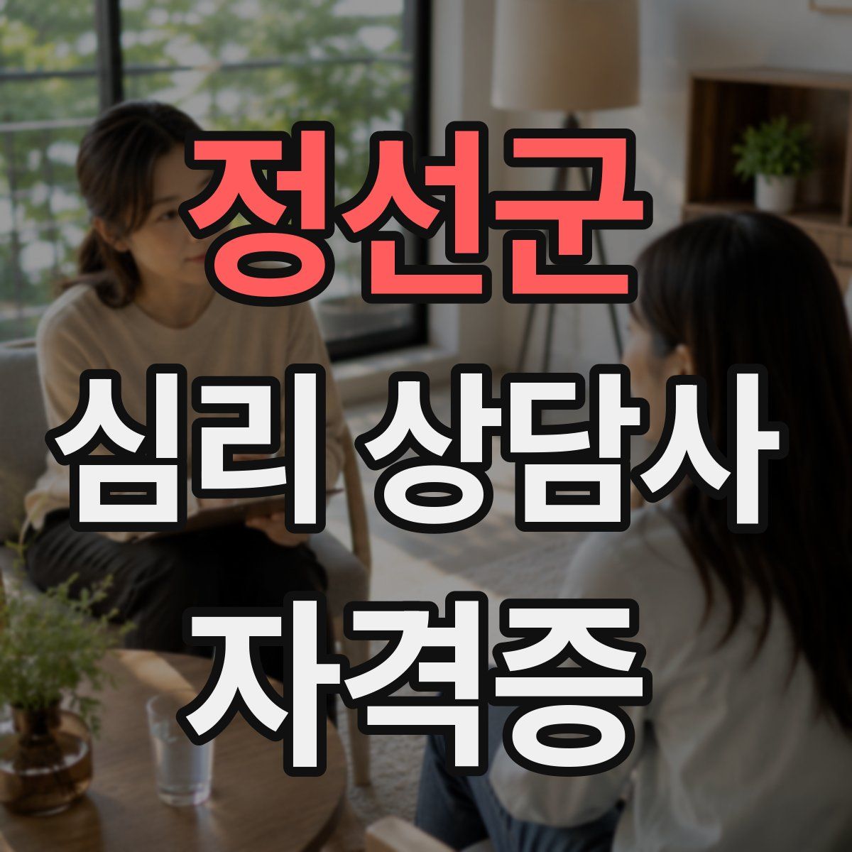 정선군 심리 상담사 자격증