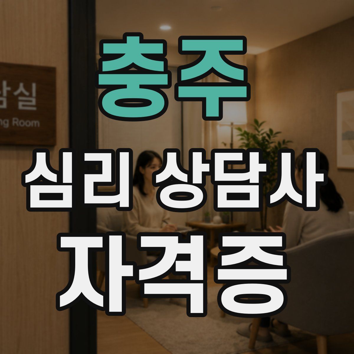 충주 심리 상담사 자격증