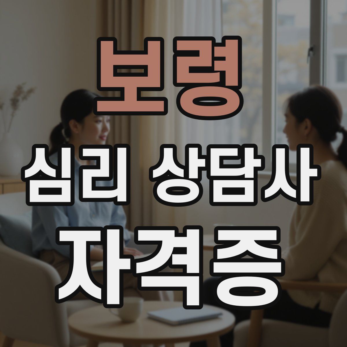 보령 심리 상담사 자격증