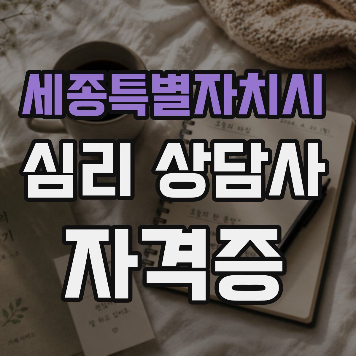 세종특별자치시 심리 상담사 자격증