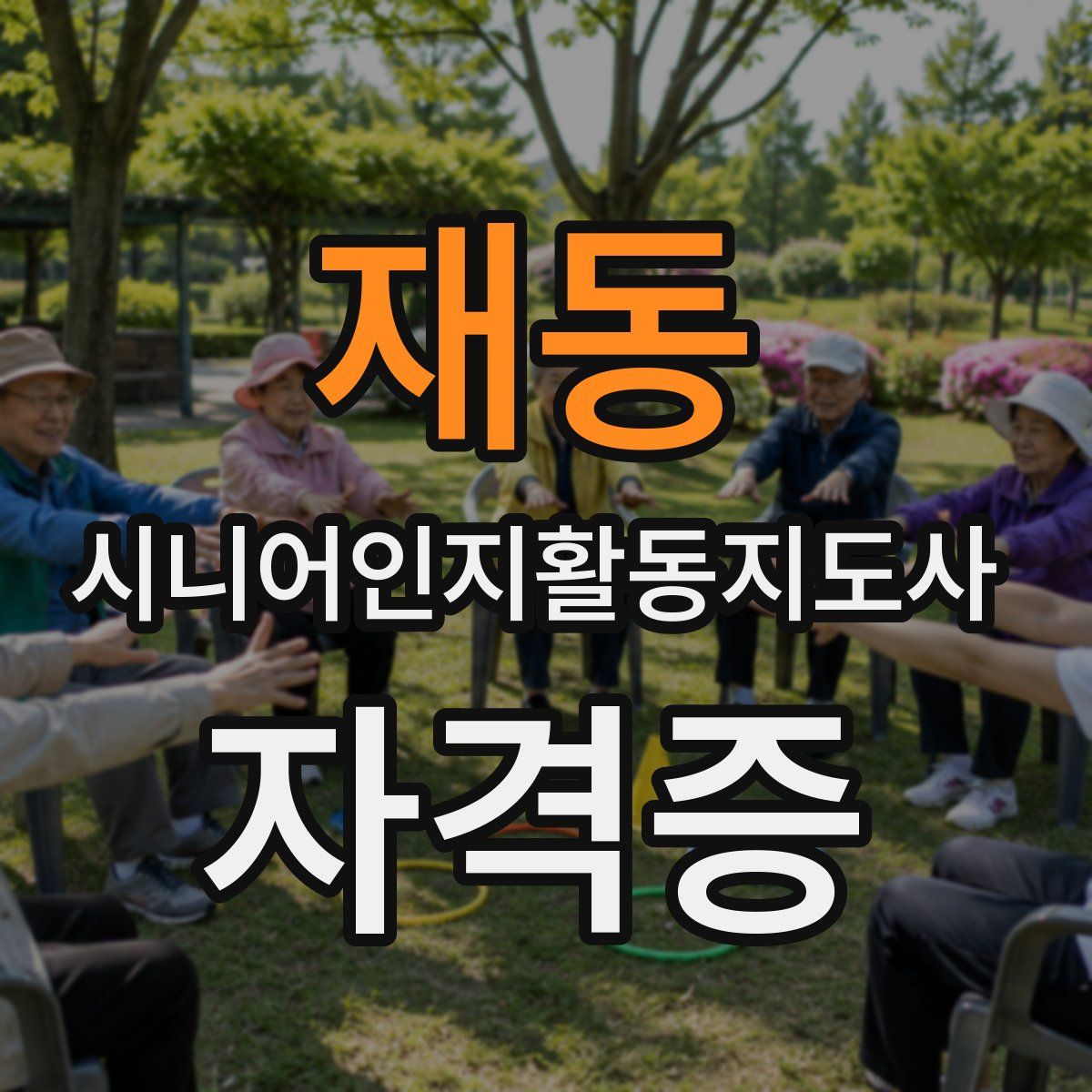 재동 시니어인지활동지도사 자격증