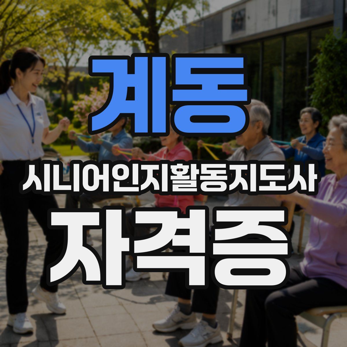 계동 시니어인지활동지도사 자격증
