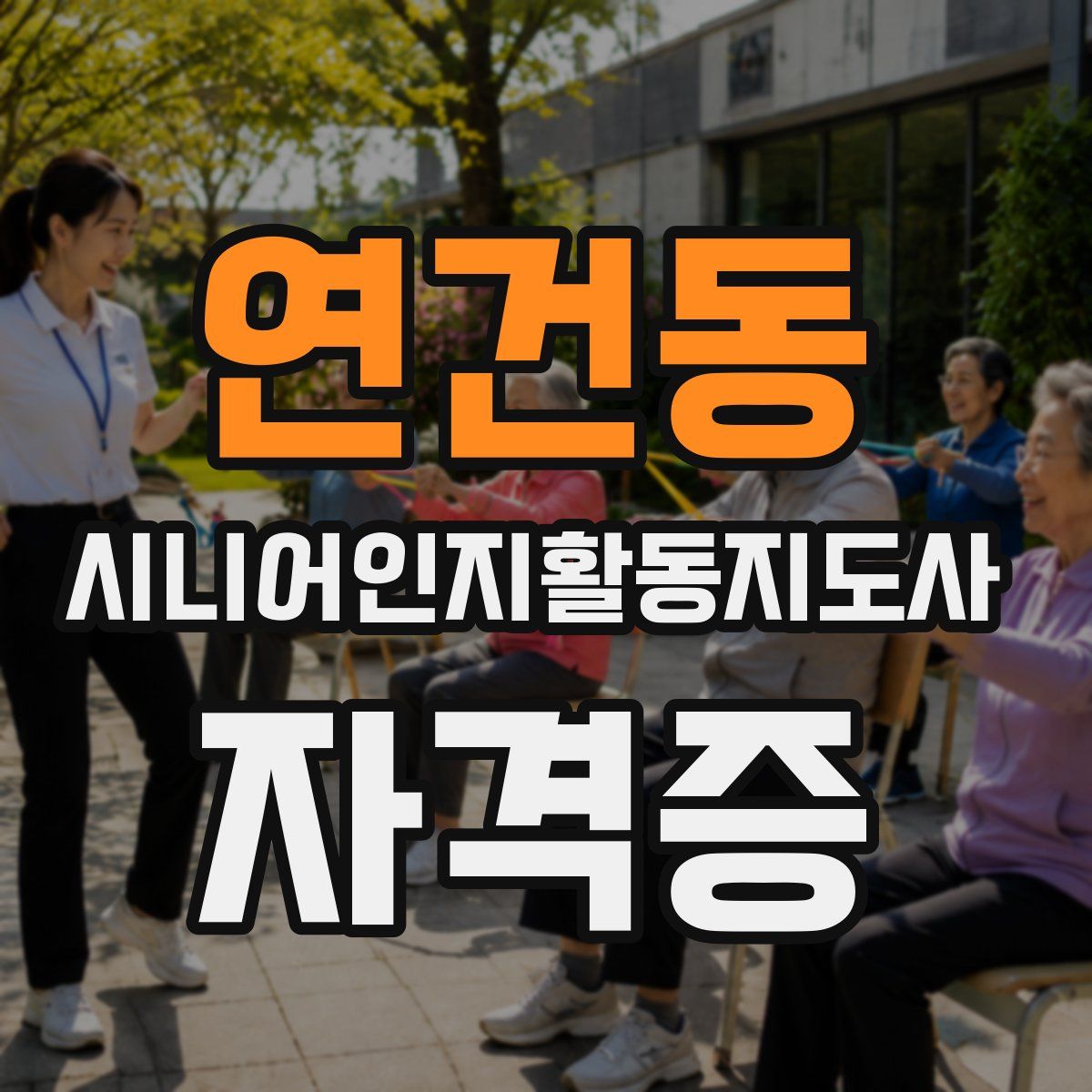 연건동 시니어인지활동지도사 자격증