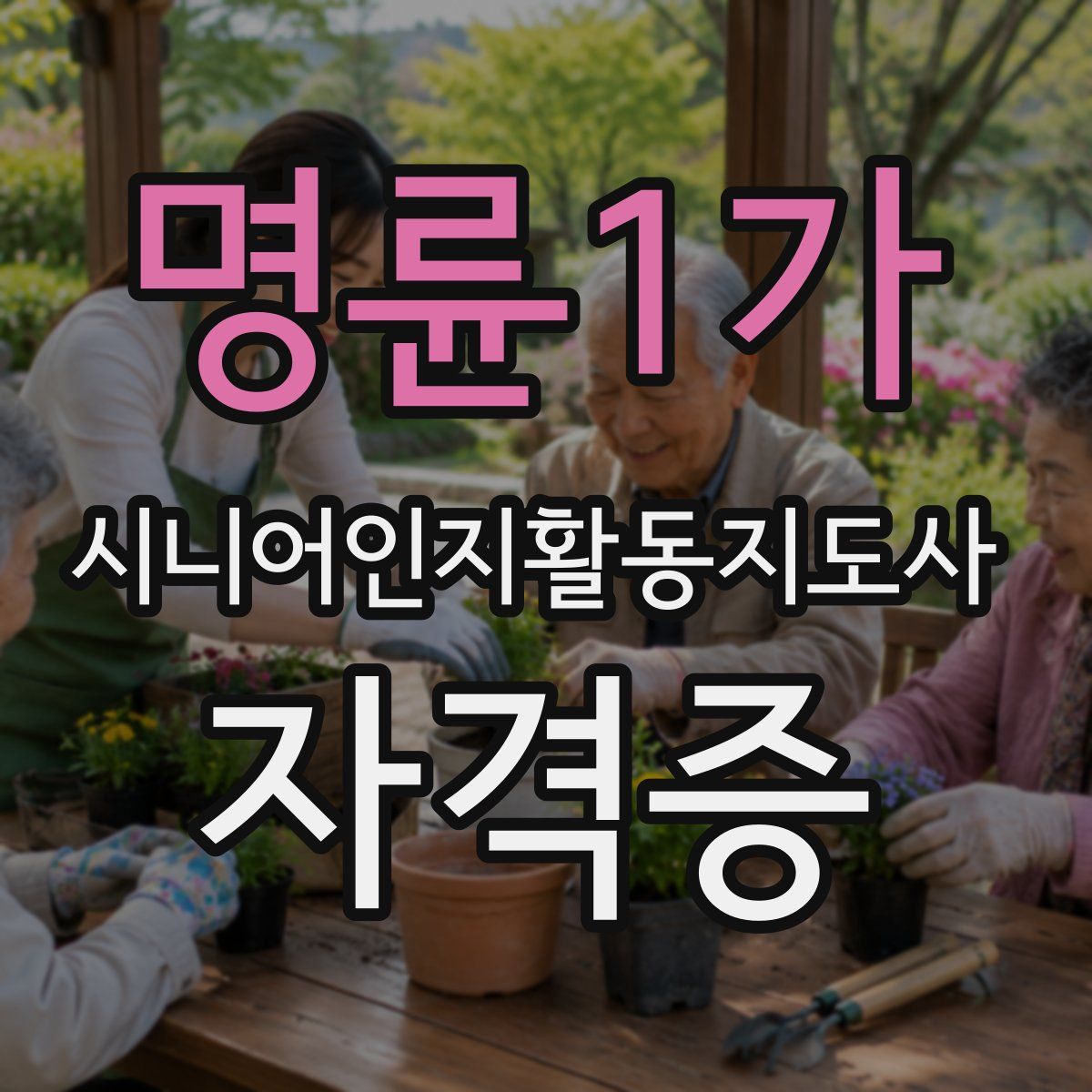 명륜1가 시니어인지활동지도사 자격증
