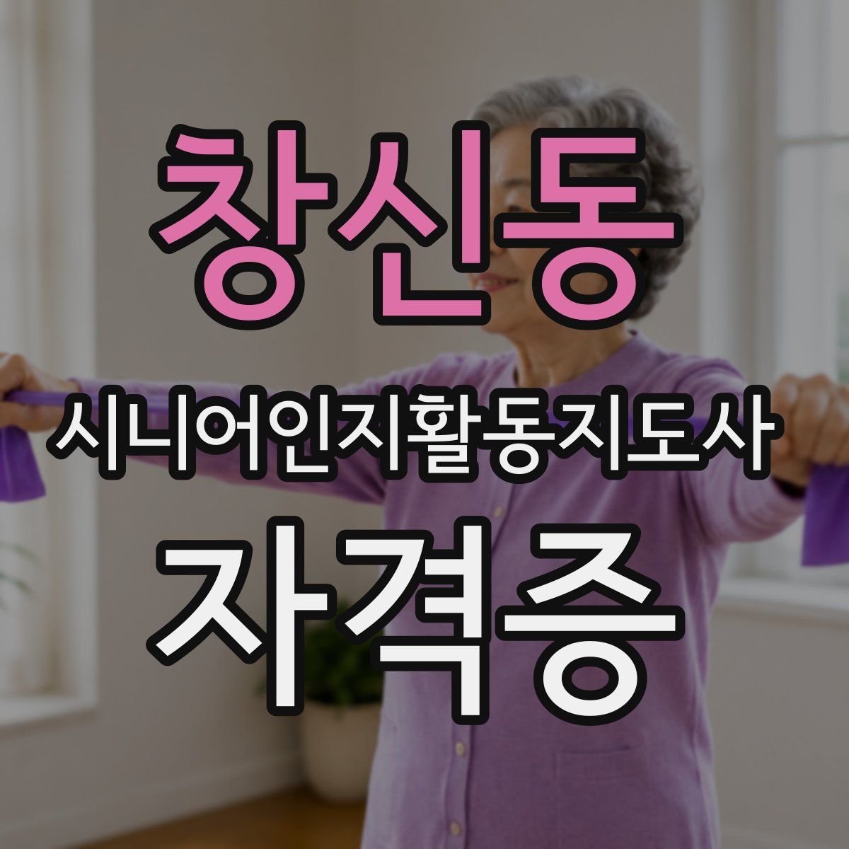 창신동 시니어인지활동지도사 자격증