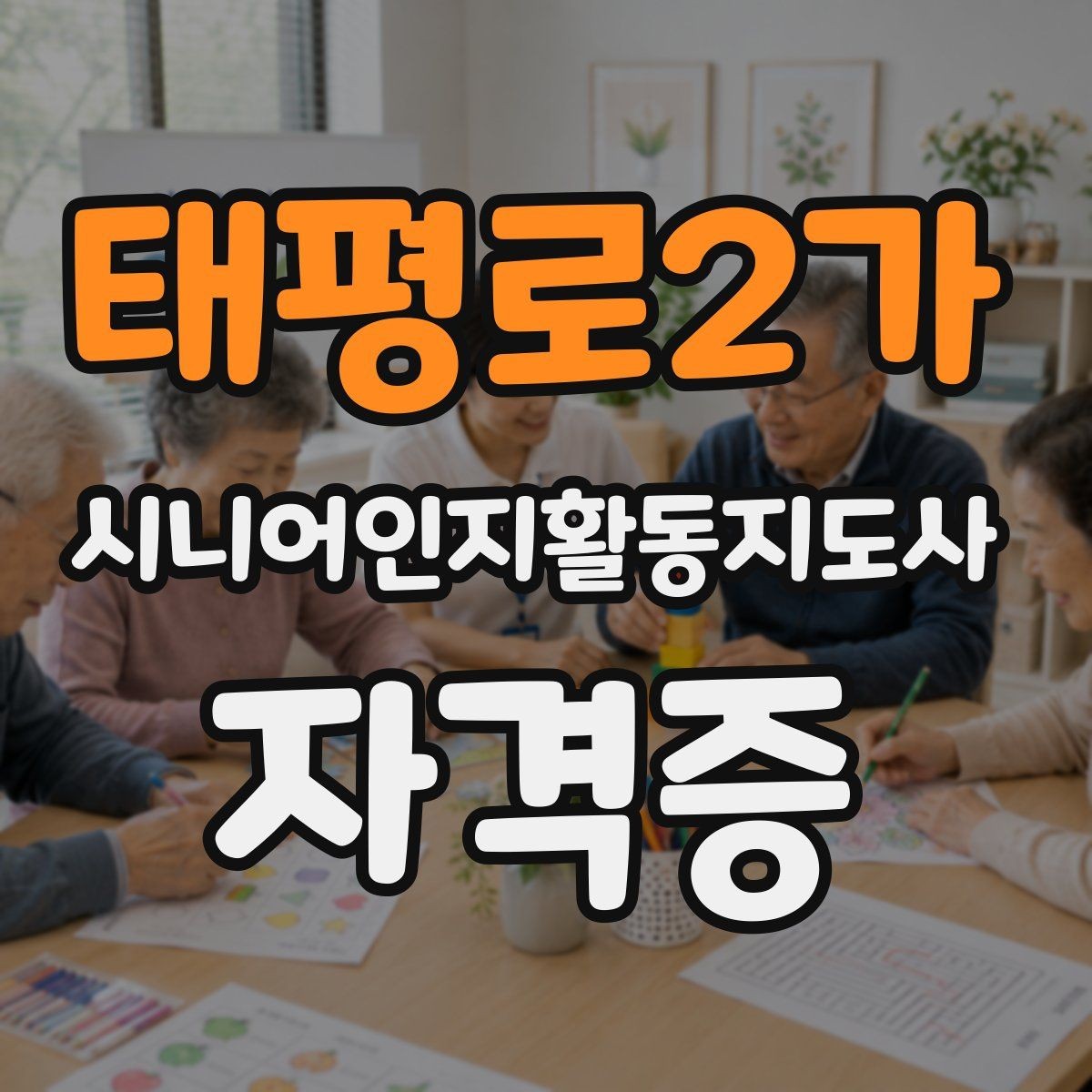 태평로2가 시니어인지활동지도사 자격증 실습 과정은 어떻게 진행될까