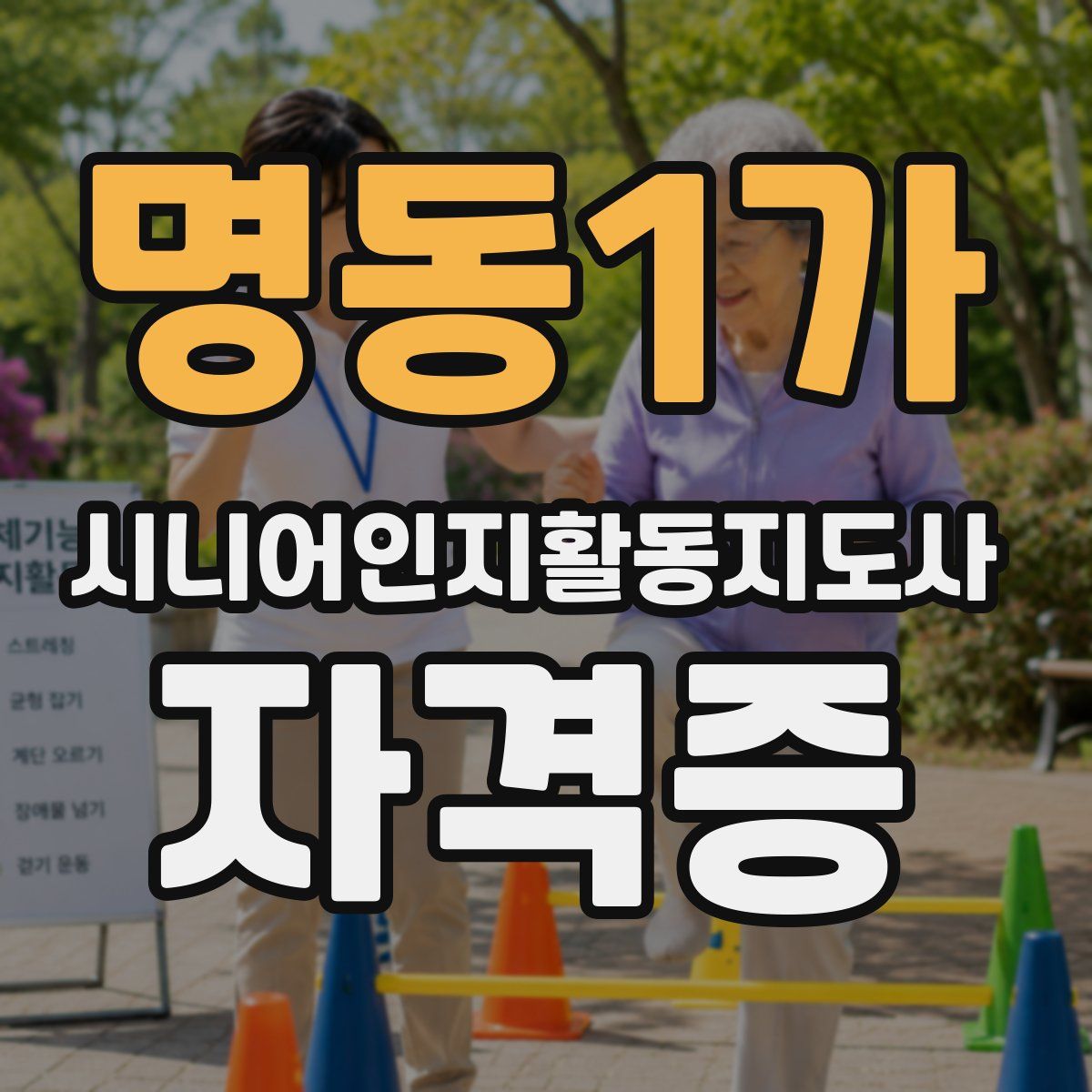 명동1가 시니어인지활동지도사 자격증
