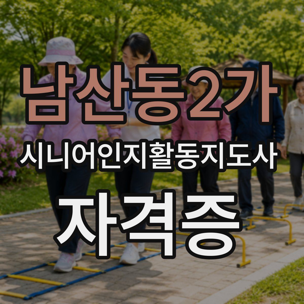 남산동2가 시니어인지활동지도사 자격증