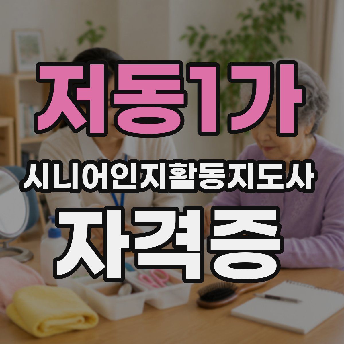 저동1가 시니어인지활동지도사 자격증