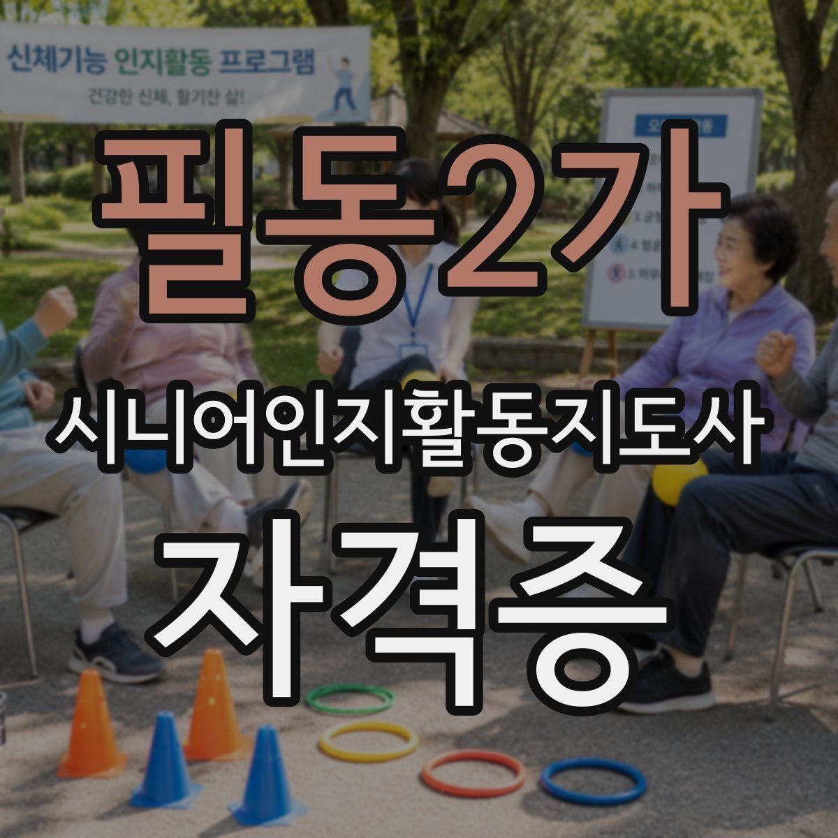 필동2가 시니어인지활동지도사 자격증