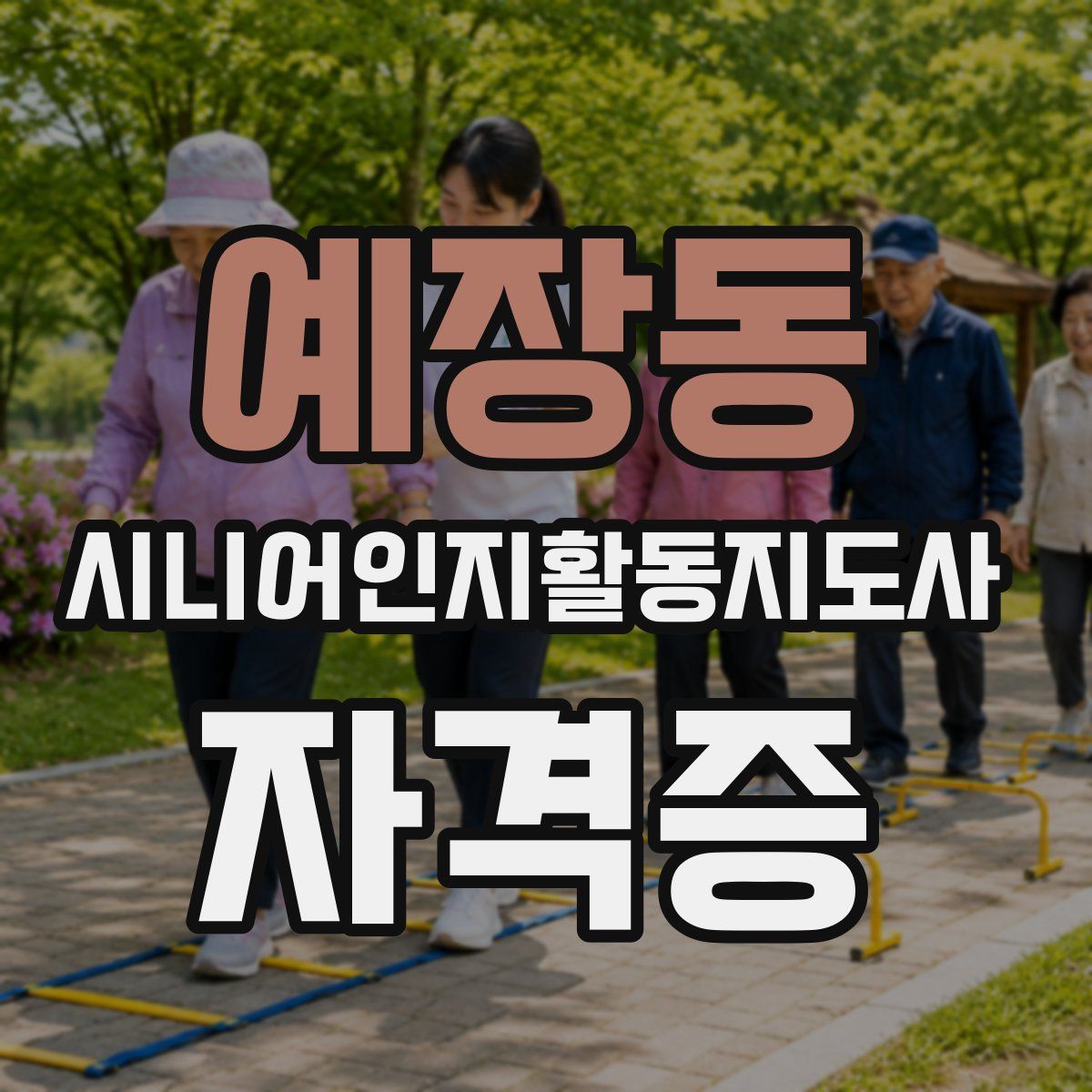 예장동 시니어인지활동지도사 자격증