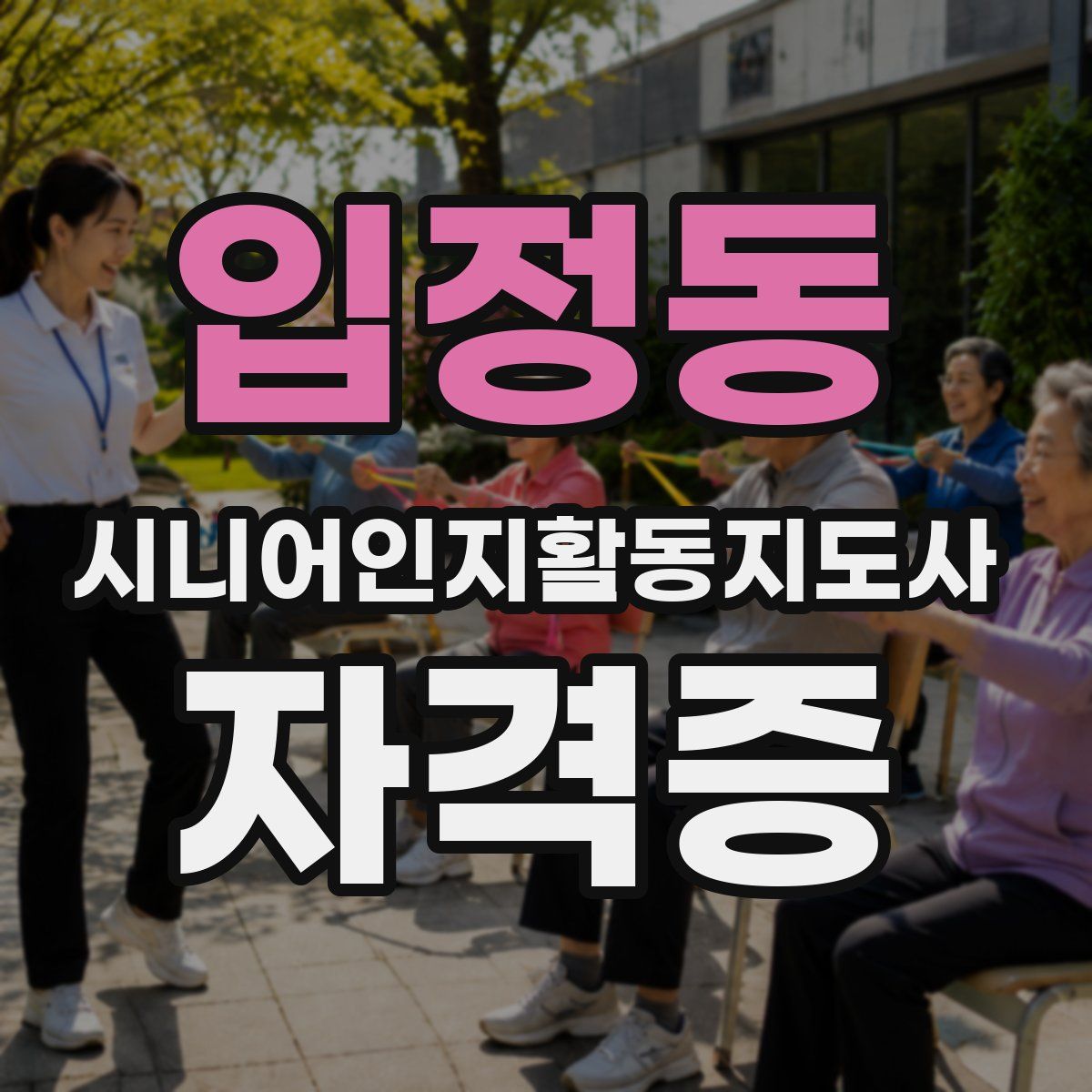 입정동 시니어인지활동지도사 자격증