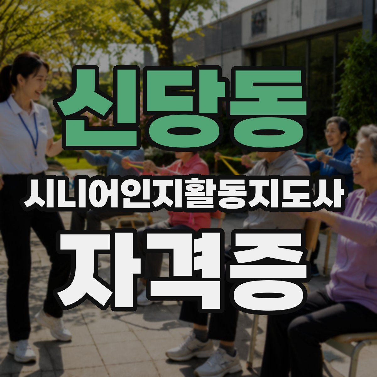 신당동 시니어인지활동지도사 자격증