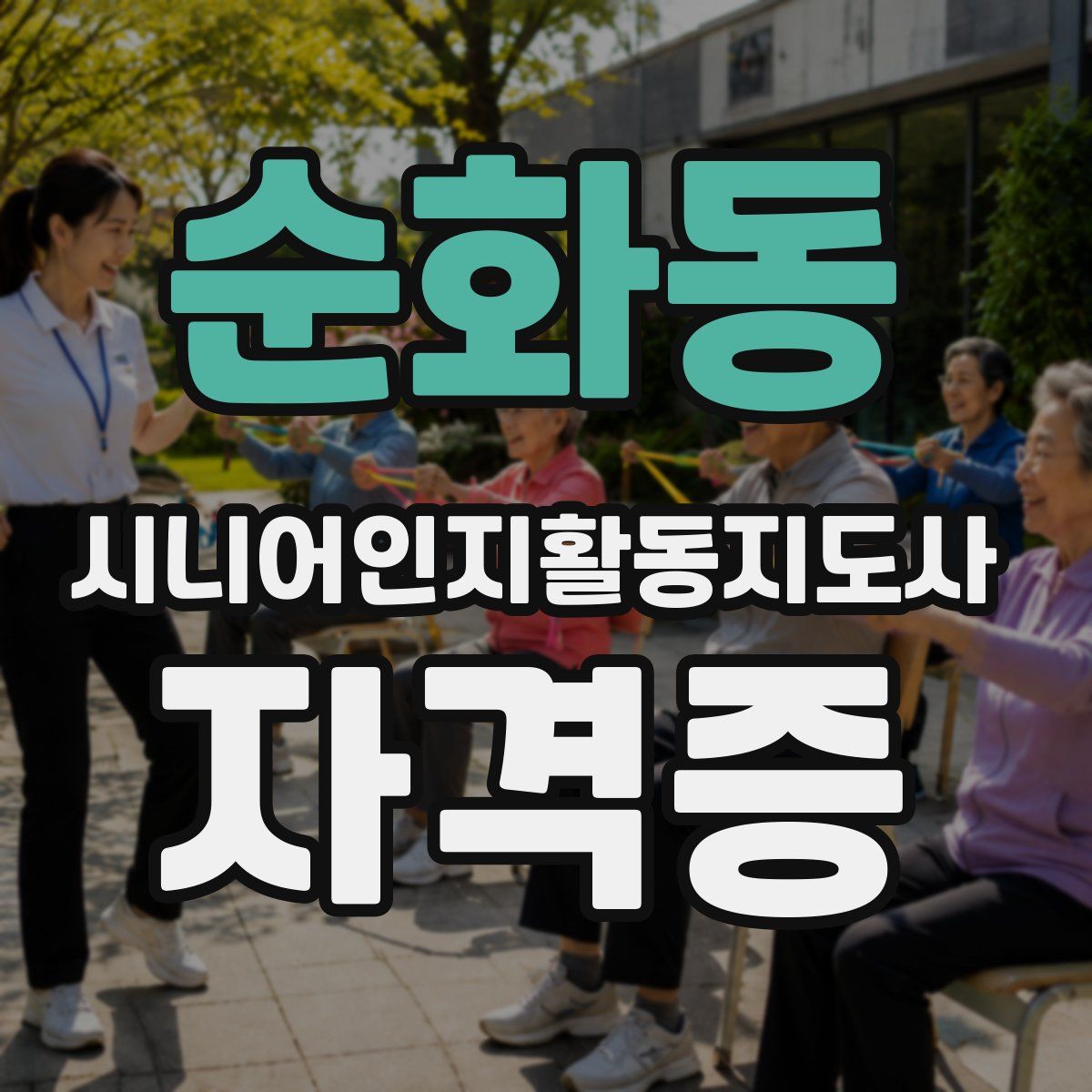 순화동 시니어인지활동지도사 자격증