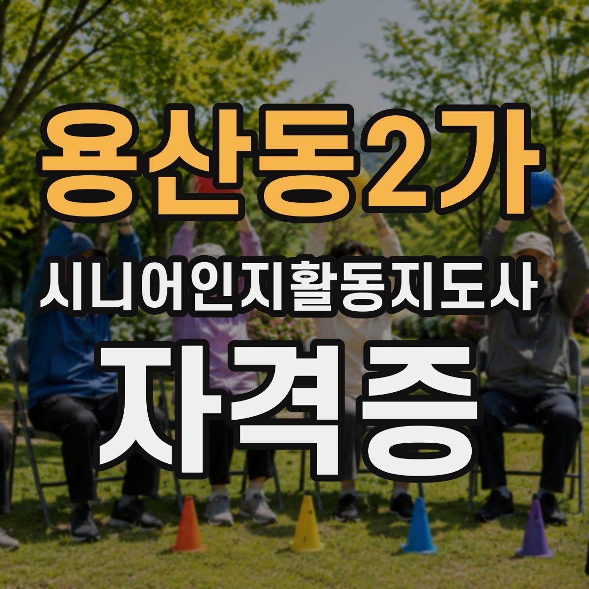 용산동2가 시니어인지활동지도사 자격증