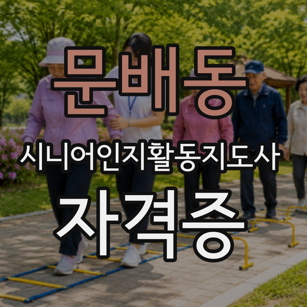 문배동 시니어인지활동지도사 자격증