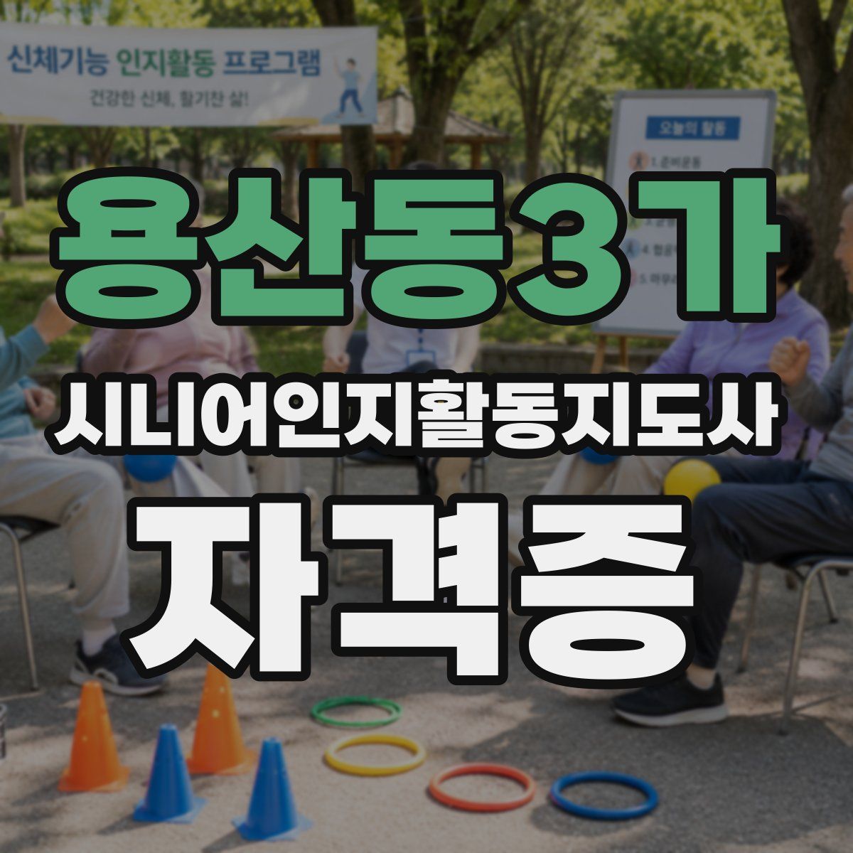 용산동3가 시니어인지활동지도사 자격증