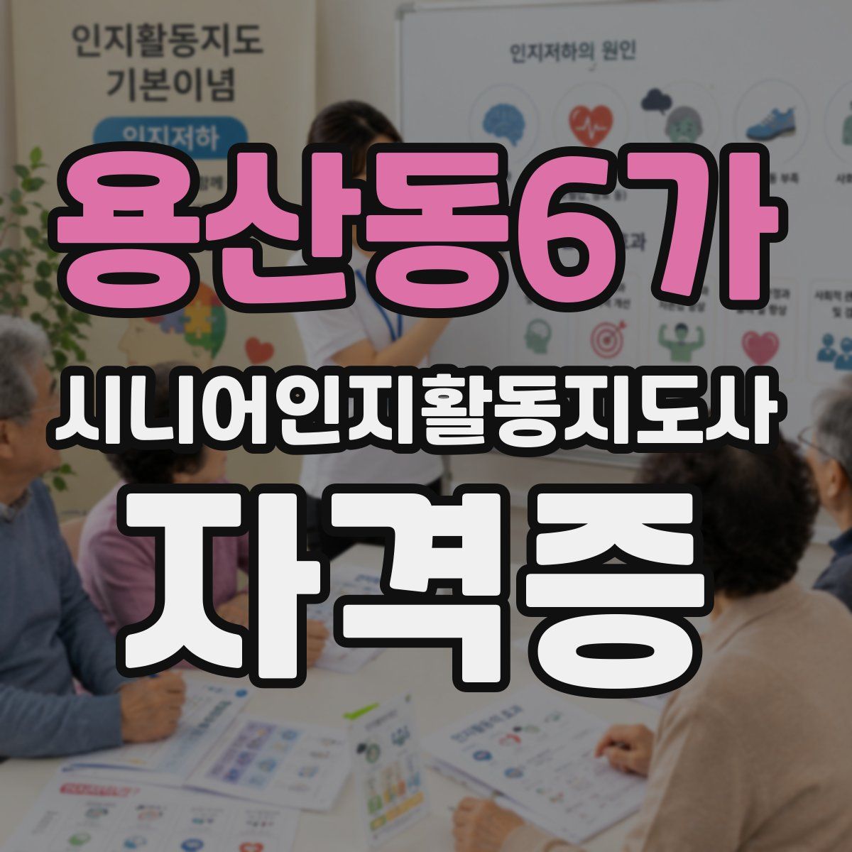 용산동6가 시니어인지활동지도사 자격증