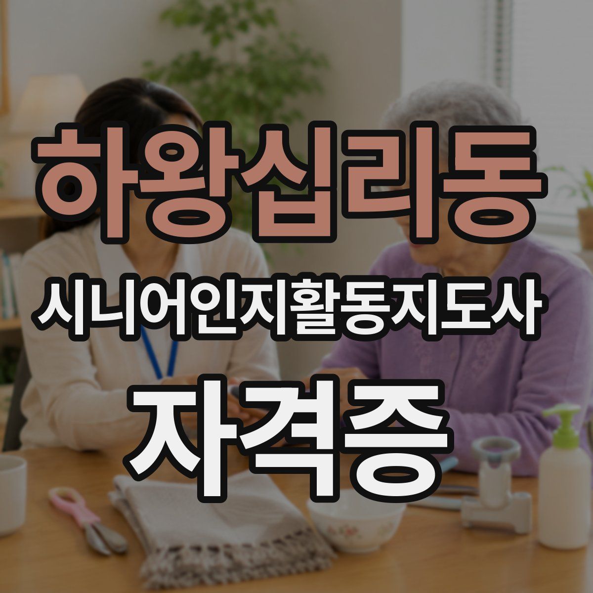 하왕십리동 시니어인지활동지도사 자격증