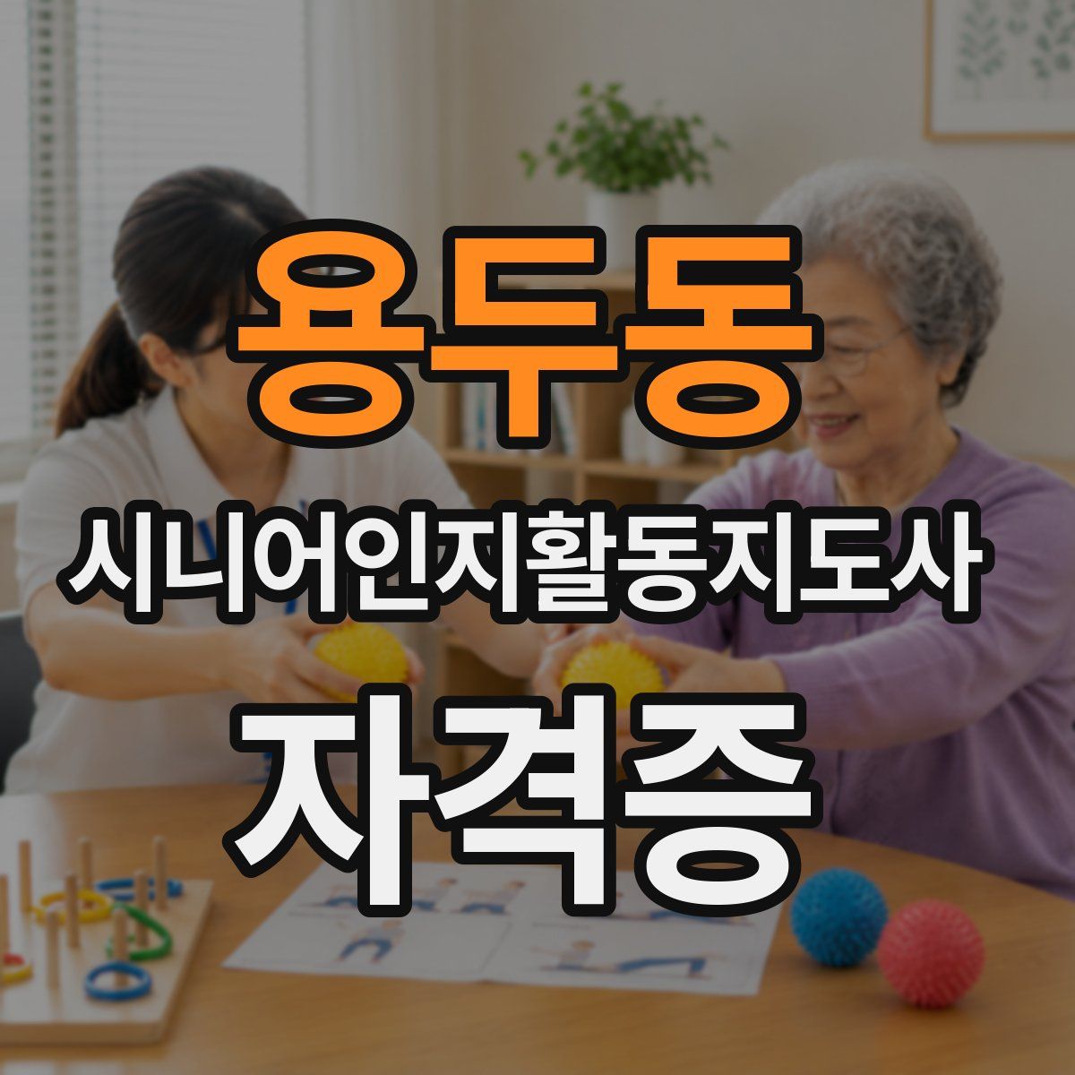 용두동 시니어인지활동지도사 자격증