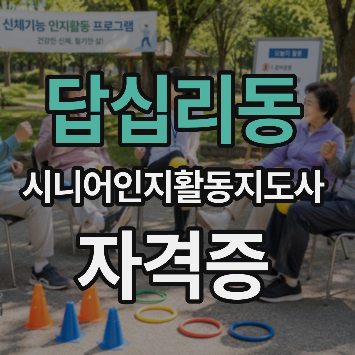 답십리동 시니어인지활동지도사 자격증
