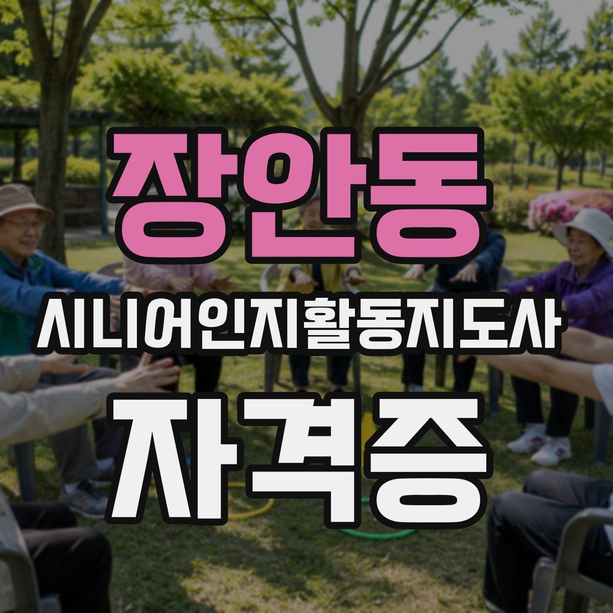 장안동 시니어인지활동지도사 자격증