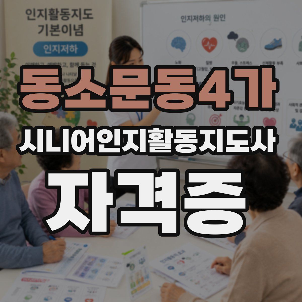 동소문동4가 시니어인지활동지도사 자격증