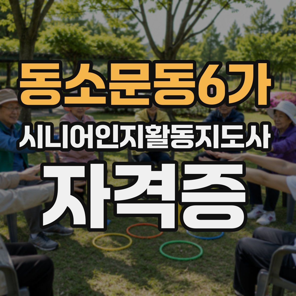 동소문동6가 시니어인지활동지도사 자격증
