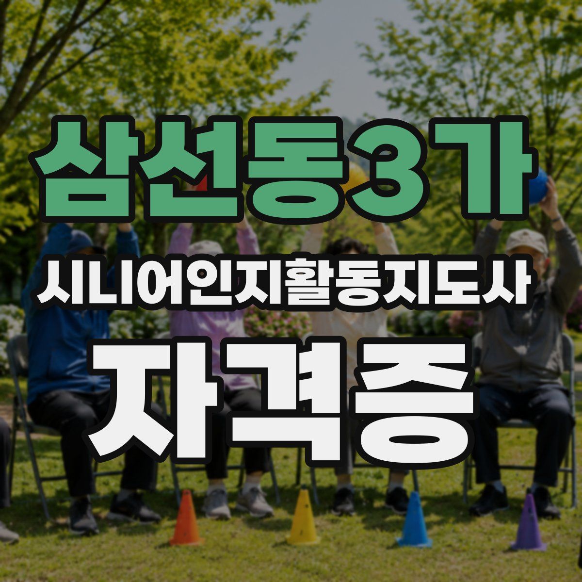 삼선동3가 시니어인지활동지도사 자격증