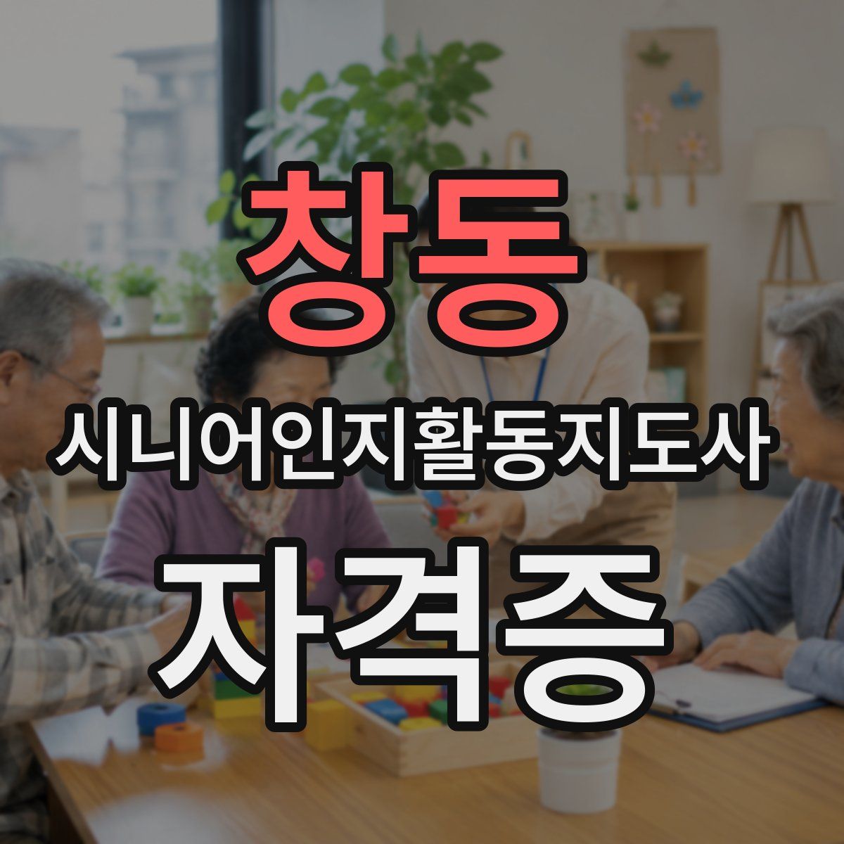 창동 시니어인지활동지도사 자격증