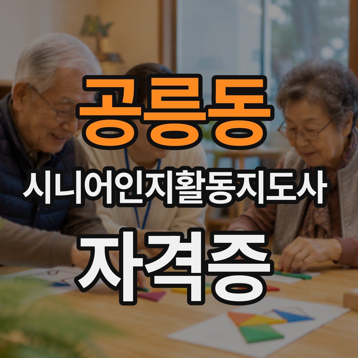 공릉동 시니어인지활동지도사 자격증