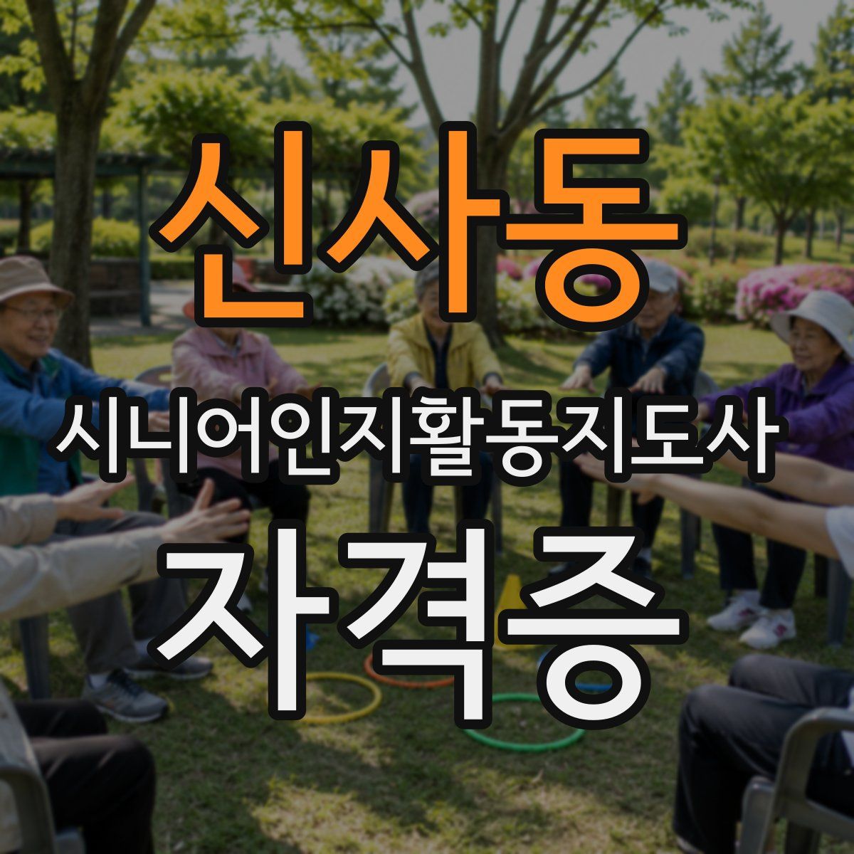 신사동 시니어인지활동지도사 자격증